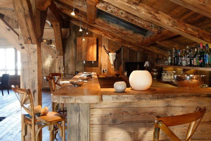 Chalet Javen - 520M2 Avec Piscine Chauffee Et Home Cinema Megève Buitenkant foto
