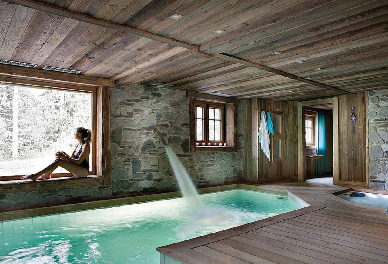 Chalet Javen - 520M2 Avec Piscine Chauffee Et Home Cinema Megève Buitenkant foto