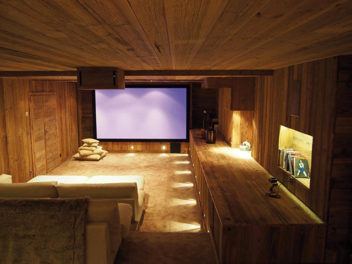 Chalet Javen - 520M2 Avec Piscine Chauffee Et Home Cinema Megève Buitenkant foto