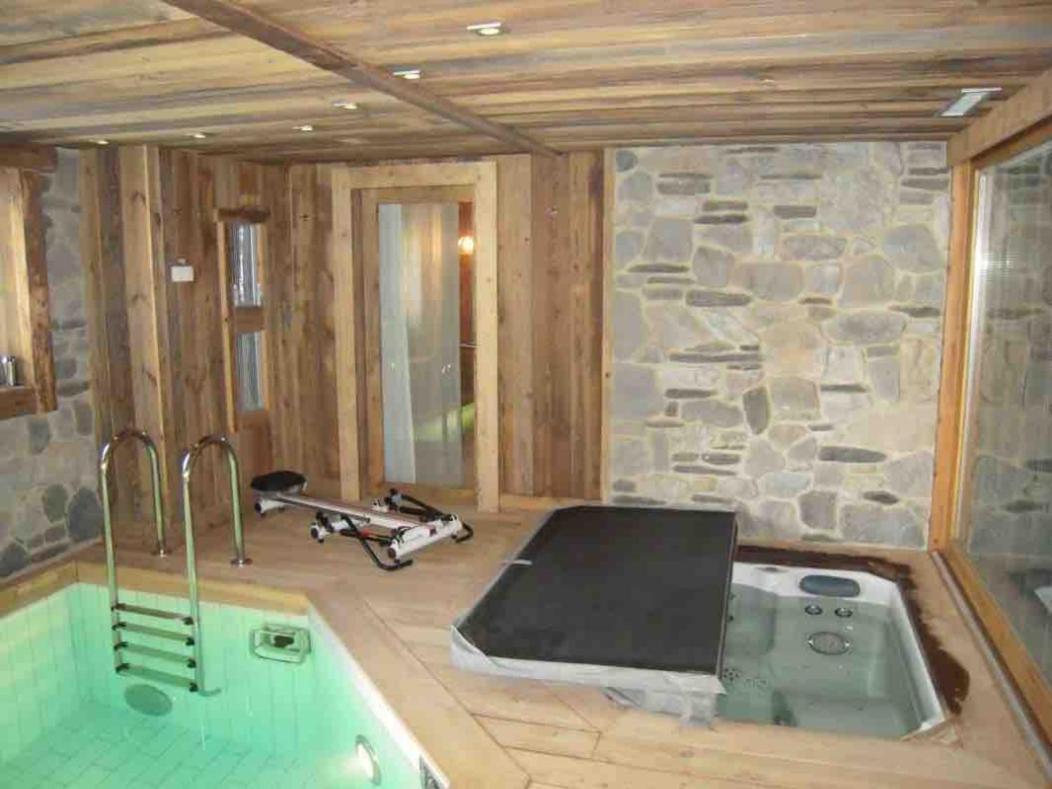 Chalet Javen - 520M2 Avec Piscine Chauffee Et Home Cinema Megève Buitenkant foto